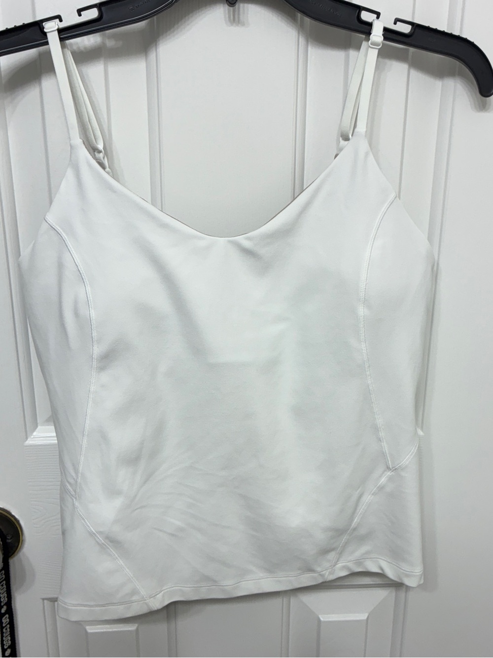 Lululemon Align Cropped Cami Tank Top - White. Size 8.